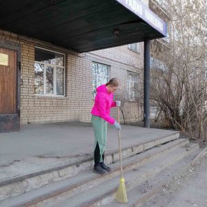 Субботник в общежитии