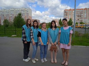 Волонтеры на фестивале ГТО