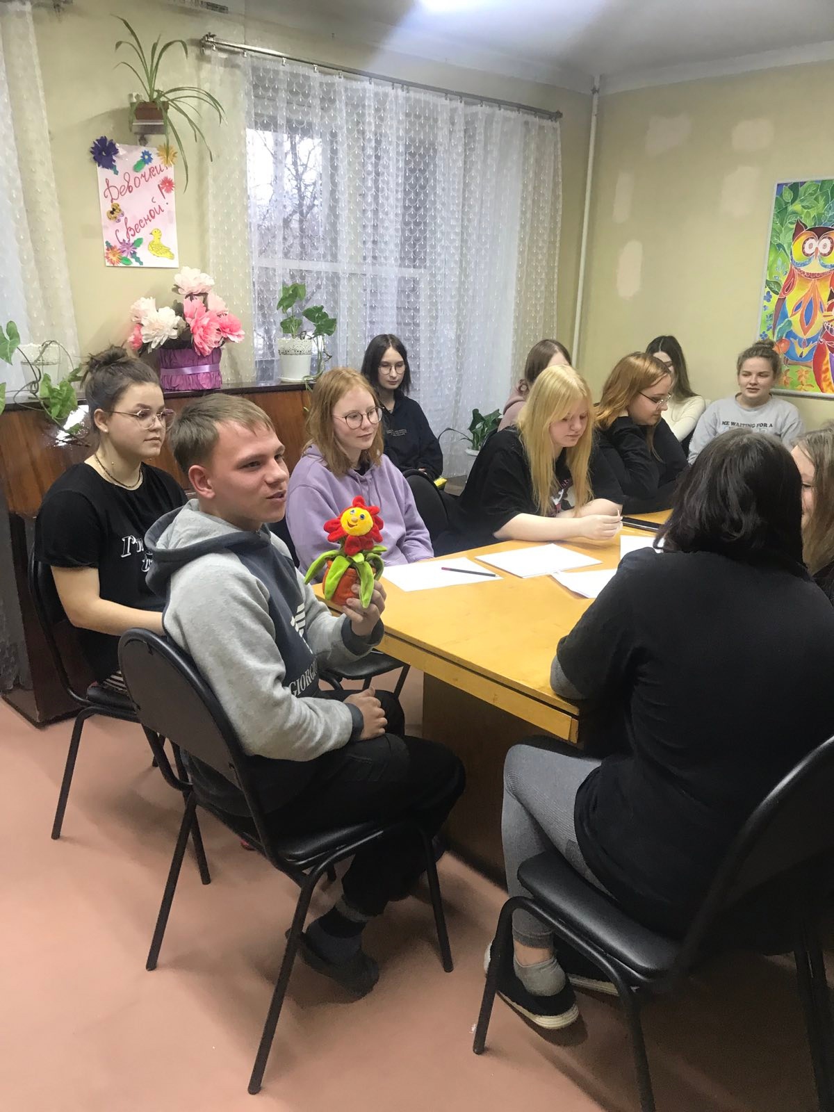 занятие с психологом в общежитии